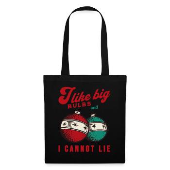 J’aime Big Bulbs et je ne peux pas mentir - Noël - Sac en tissu - noir - Devant