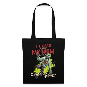 J’aime ma maman Zombie Jeux vidéo pour les joueurs Gamers - Sac en tissu - noir - Devant