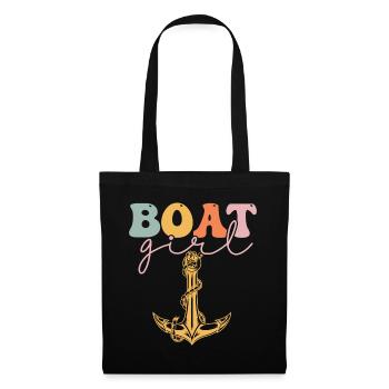 Groovy Femme Plaisancier Fille De Navigation De Plaisance - Sac en tissu - noir - Devant