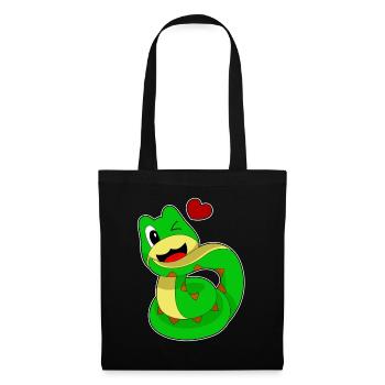Funny Snake - Tote Bag - black - Front