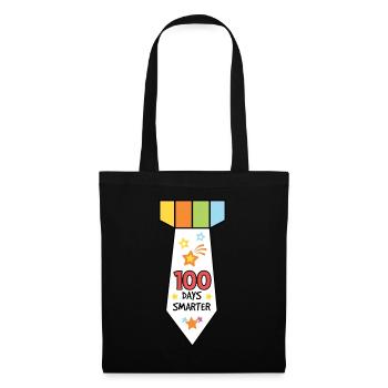 100 Days smarter for students 100 Days of School - Tote Bag - black - Front