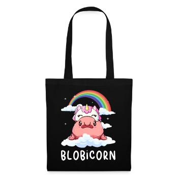 Kawaii Blobfish Unicorn Rainbow - Tote Bag - black - Front