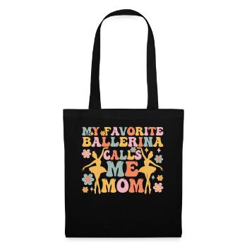 Danseuse de ballet groovy - Sac en tissu - noir - Devant