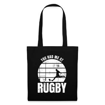 You had me in rugby - Tote Bag - black - Front