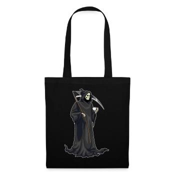 Sensemann Halloween Kaffee - Stoffbeutel - Schwarz - Vorne