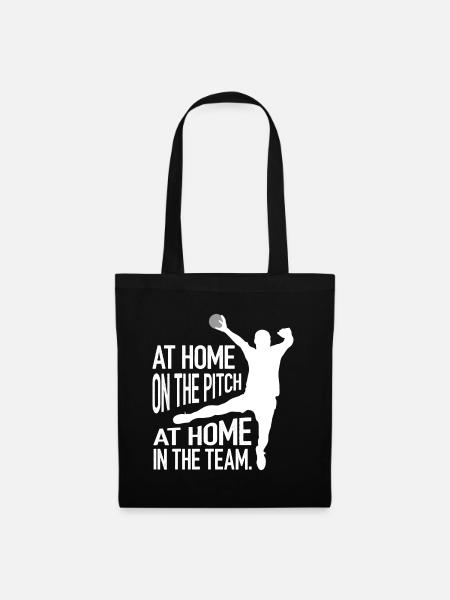 Handball Handballer At Home Team Geschenk Spieler - Stoffbeutel - Schwarz