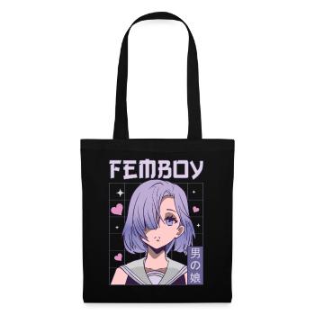Femboy Crossdressing Crossdresser MTF Anime - Tote Bag - black - Front