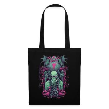 Goule gothique démon Halloween monstre Design - Sac en tissu - noir - Devant