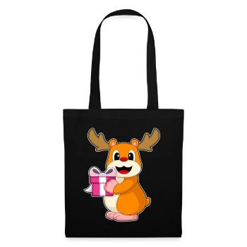 Forfait de Noël hamster - Sac en tissu - noir - Devant