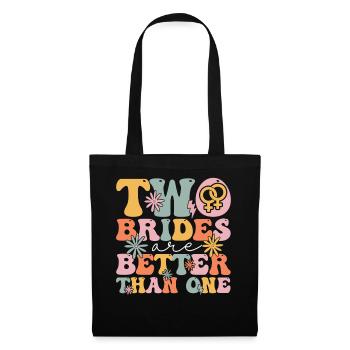 Groovy Bridal Shower Lesbian - Tote Bag - black - Front