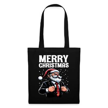 Merry Christmas Chef Wichtel Weihnachts Gnome - Stoffbeutel - Schwarz - Vorne