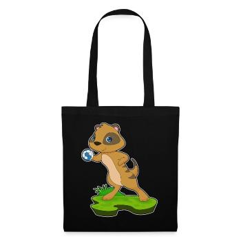 Meerkat Handball Player Handball - Tote Bag - black - Front