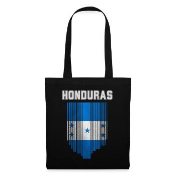 Drapeau du Honduras, fierté hondurienne - Sac en tissu - noir - Devant