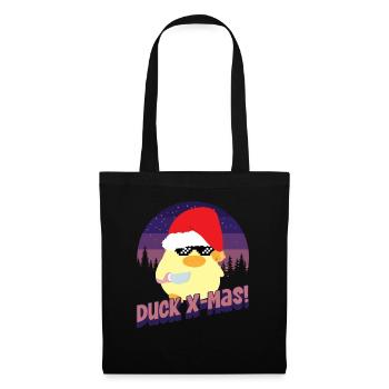 Duck X-Mas Goose - Duck with Knife - Tote Bag - black - Front