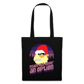 Peace Was Never An Option - Duck With Knife Meme - Tote Bag - black - Front