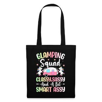 Glamping Team Glamper - Stoffbeutel - Schwarz - Vorne