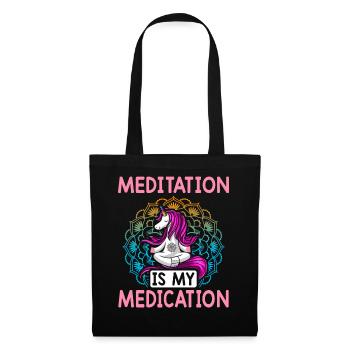 Yoga Chakra - Sac en tissu - noir - Devant