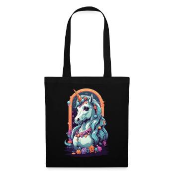 Licorne magique Pastel Fantasy Design - Sac en tissu - noir - Devant