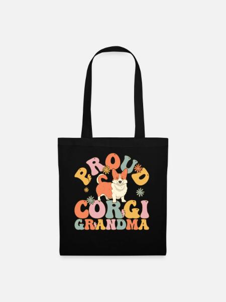 Groovy Dog - Stoffbeutel - Schwarz