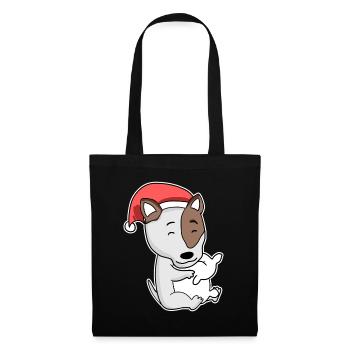 Bull Terrier Dog Animal Christmas - Tote Bag - black - Front