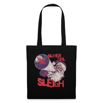 Sleigh Girl Sleigh Funny Ugly Christmas für Frauen - Stoffbeutel - Schwarz - Vorne