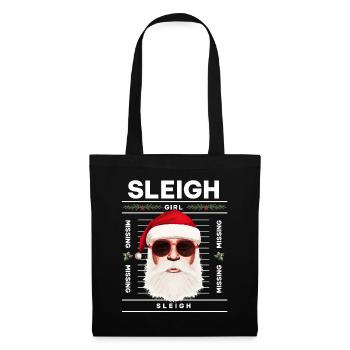 Sleigh Girl Sleigh Funny Ugly Christmas für Frauen - Stoffbeutel - Schwarz - Vorne