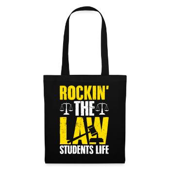 Etudes de droit Futur avocat - Sac en tissu - noir - Devant