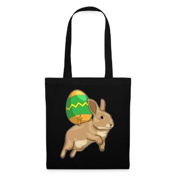 Promenade de Pâques Bunny - Sac en tissu - noir - Devant