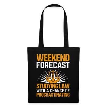Funny law student law school - Tote Bag - black - Front