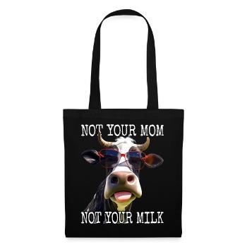 Pas ta mère Pas ton lait Végétalien Végétarien Végétarien - Sac en tissu - noir - Devant