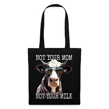 Pas ta mère Pas ton lait Végétalien Végétarien Végétarien - Sac en tissu - noir - Devant