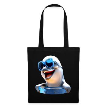 Dolphin Sunglasses Love Dolphins Cute Dolphin - Tote Bag - black - Front