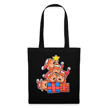 Bison Christmas Tree Christmas - Tote Bag - black - Front