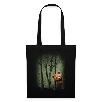 Forest animals Bear in the forest Experience nature Environmental protection - Tote Bag - black - Front