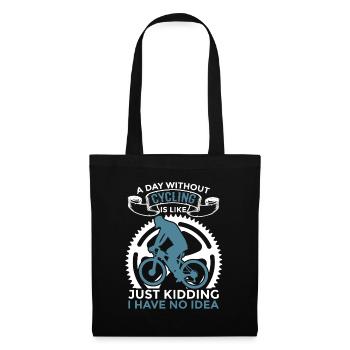 Cycling Motivation - Tote Bag - black - Front
