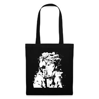 Le cool Cyberpunk Style Anime Boy Otaku de Shibuya - Sac en tissu - noir - Devant