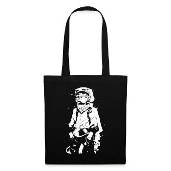 Le cool Cyberpunk Style Anime Boy Otaku de Shibuya - Sac en tissu - noir - Devant
