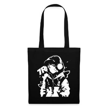 Shibuya's cool Cyberpunk Style Anime Boy Otaku - Stoffbeutel - Schwarz - Vorne