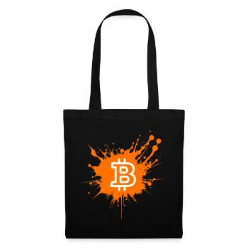 Bitcoin Crypto Cryptocurrency Splash - Tote Bag - black - Front