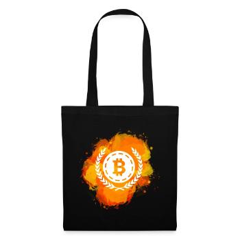 Bitcoin Crypto Cryptocurrency Splash - Tote Bag - black - Front