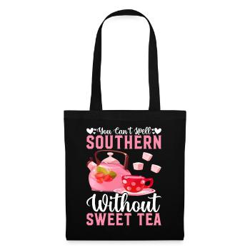 Southern Girl Tea Lover Country - Tote Bag - black - Front
