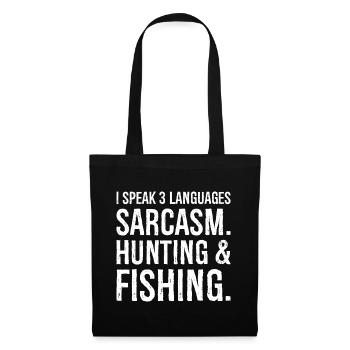 I speak 3 languages funny shirt - Tote Bag - black - Front