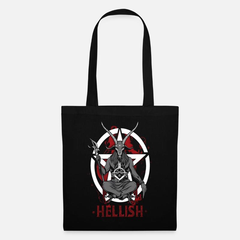 Hellish Satan Baphomet - Stoffbeutel - Schwarz