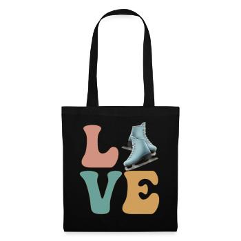 Figure Skating Ice Skating Ice Skater - Tote Bag - black - Front