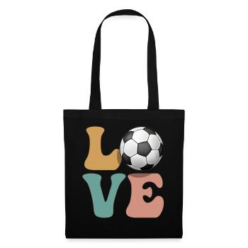 Fußballspieler - Stoffbeutel - Schwarz - Vorne