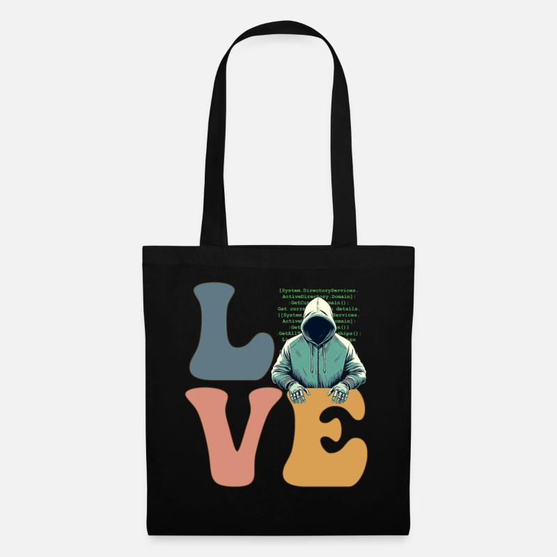 Piratage informatique Cybersécurité Anonyme - Sac en tissu - noir