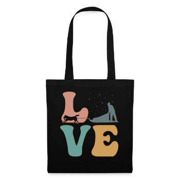 Mushing Sled Dog Sled Dog Handler - Tote Bag - black - Front