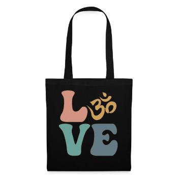 Om Symbole Méditation Bouddhisme Bouddhiste - Sac en tissu - noir - Devant