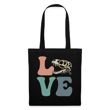 Paléontologue Paléontologie Fossile Dinosaure - Sac en tissu - noir - Devant