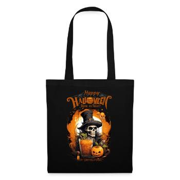 Drink Or Treat Funny Happy Halloween Monster - Tote Bag - black - Front